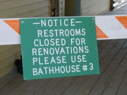 Renovation sign